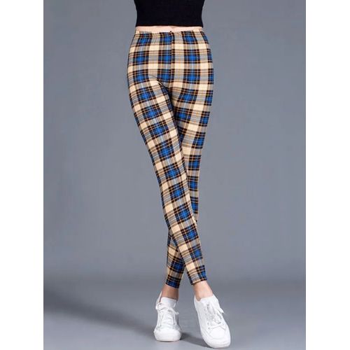 Chsdcsi-Leggings Push-Up À Carreaux Pour Femmes,Pantalons D'entraînement,Exercice Ingent,Imprimé Grille,Fitness,Fjhot