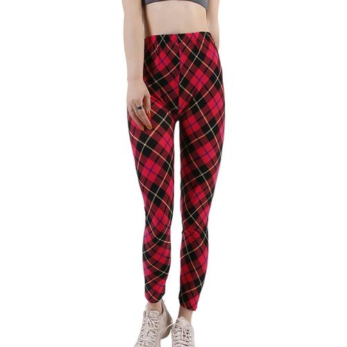 Chsdcsi-Leggings Push-Up À Carreaux Pour Femmes,Pantalons D'entraînement,Exercice Ingent,Imprimé Grille,Fitness,Fjhot