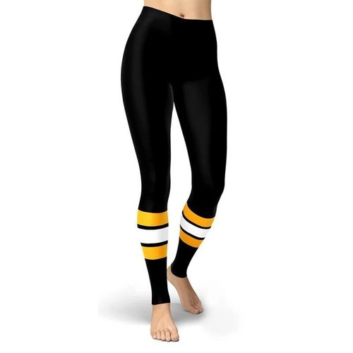 Leggings De Sport College À Rayures Pour Femmes,Pantalons Push-Up Assiste,Pantalons Skinny,Taille Haute,Vêtements De Gym,Fitness,Randonnée,Design Noir