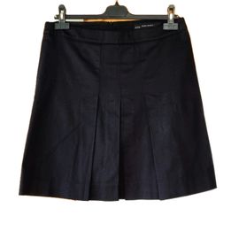 Jupe Zara Taille L/40 Noire Coton Stretch Comme Neuve
