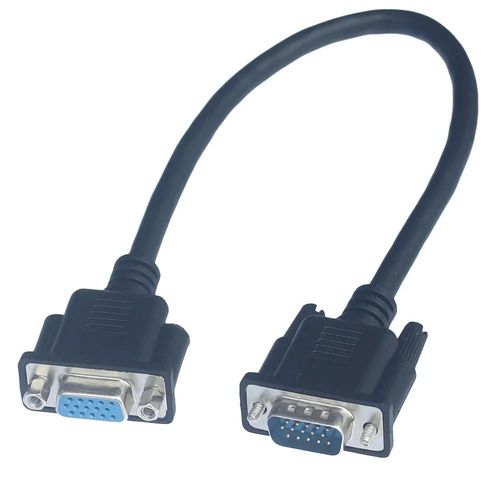Câble VGA Court HD de 30cm,15 Broches Mâle à Femelle,Fil de Ligne,Noyau en Cuivre,pour Ordinateur,Moniteur,Projecteur - Type Male to Female-0.3m