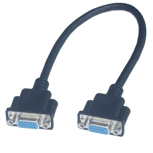 Câble VGA Court HD de 30cm,15 Broches Mâle à Femelle,Fil de Ligne,Noyau en Cuivre,pour Ordinateur,Moniteur,Projecteur - Type Female to Female-0.3m