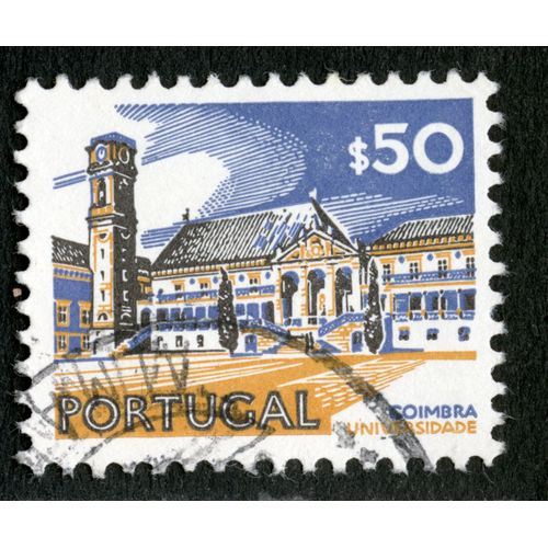 Timbre Oblitéré Portugal, Coimbra Universidade, S50
