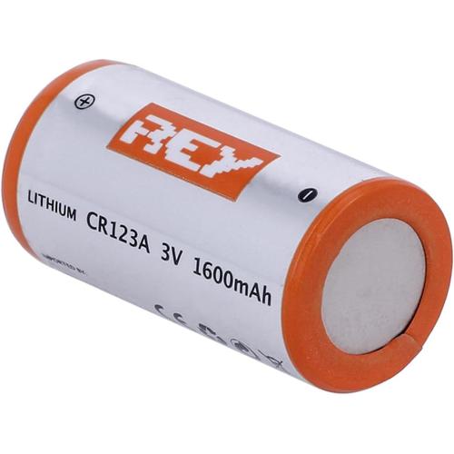 Pile au Lithium CR123A 3V 1600mAh, Haute Capacité