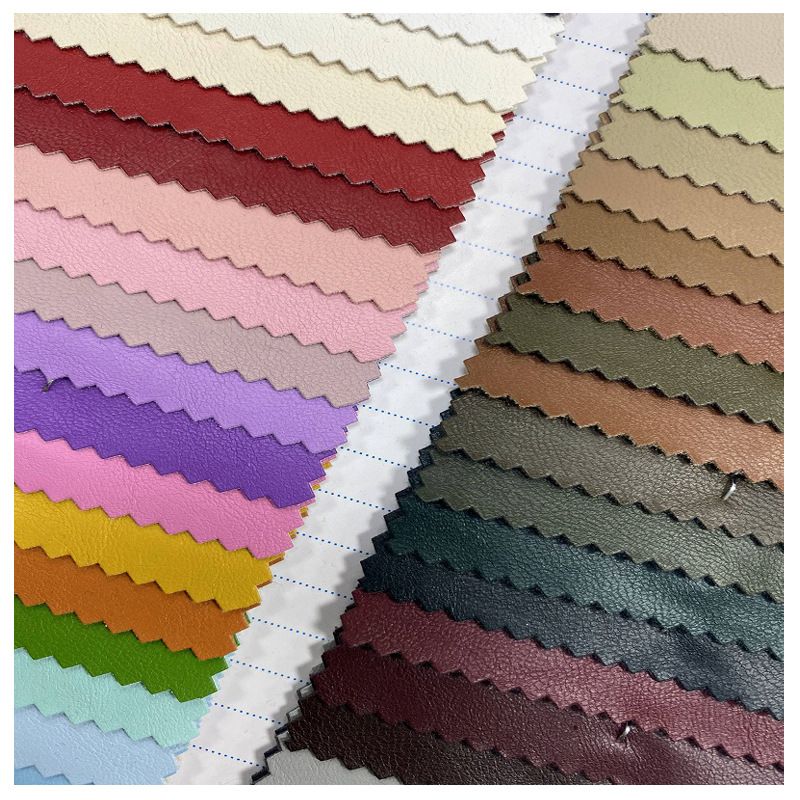 Tissu En Cuir Pu Macaron Extensible Avec Motif De Vache Mat...
