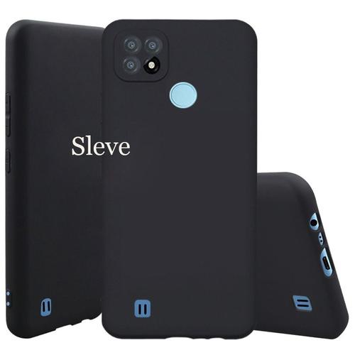 Coque De Protection Pour Realme C21 En Tpu Souple Mat Noir