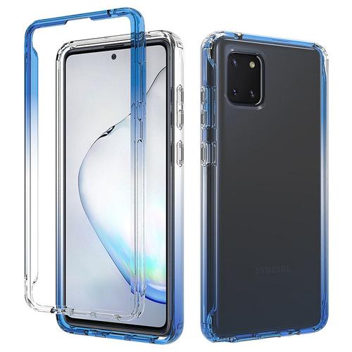 Coque Transparente Couleur Bonbon Pour Samsung Galaxy Note 10 Plus Coque De Protection Antichoc Hybride Double Couche