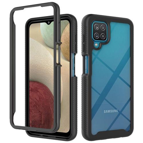 Hybride Tpu/Pc Ciel Pour Samsung Galaxy A12 / M12 Funda Capa Deux Couches Coque Antichoc Robuste Couverture Arrière Transparente