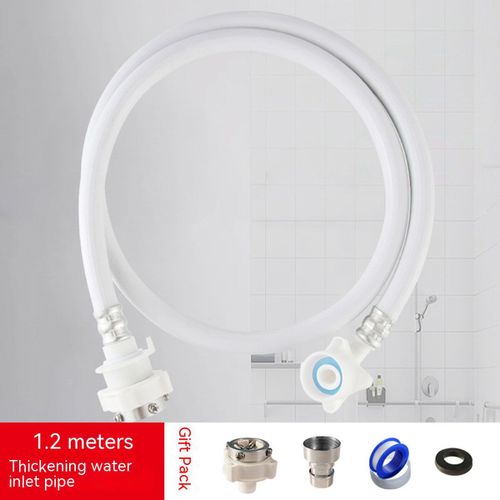 Tuyau d'entrée de machine à laver résistant à la pression VPN,adapté à la plupart des installations - Type white1.2m
