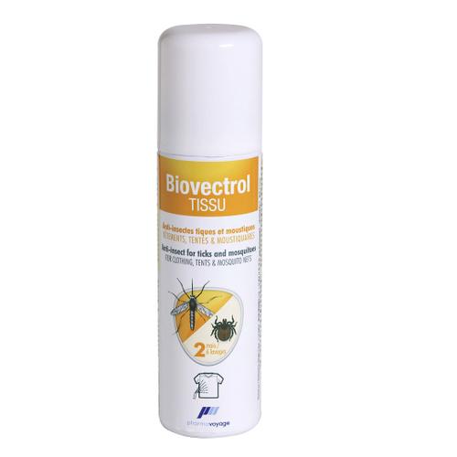 PHARMAVOYAGE BIOVECTROL TISSU ANTI-INSECTES TIQUES MOUSTIQUES 7612013003102 SPRAY PROTECTION VOYAGE SANTE CAMPING RANDO JARDIN PECHE MAISON INSECTICIDE COMASOUND KARTEL CSK ONLINE