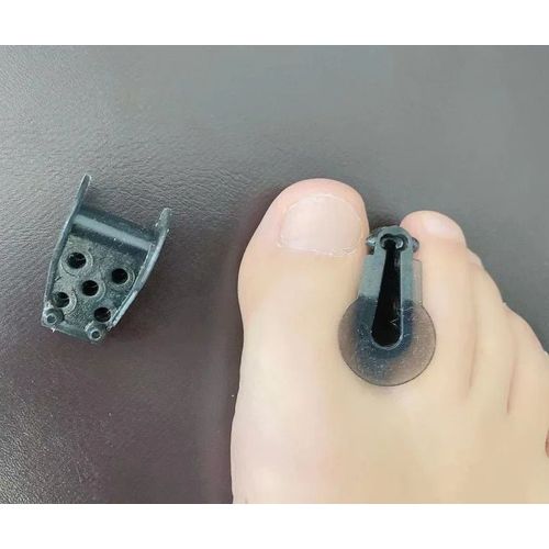 2pcs = 1pair Hot Toe Orthosis Clip Pads Big Foot Bone Care Tools Splitter Thumb Hallux Valgus Bunion Correcteur De Recouvrement Splitter - Type Hf275-Black