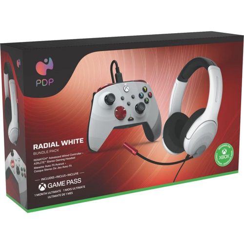 Pack Manette Filaire Rematch & Casque Filaire Airlite - Radical White - Xbox Series X/S, Xbox One & Pc