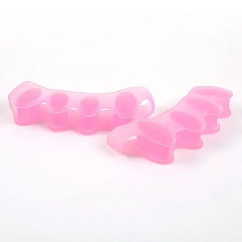 Mathiateur D'orteils De Protection À Chaud,Outil De Soin Approprié Pour La Ration Des Oignons,Matériau En Gel Souple,Lisseur,Entretoises,Civières,2 Pièces = 1 Paire - Type Rose Red For Adult