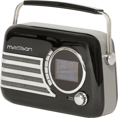 Radio Vintage Autonome Avec Bluetooth FM & DAB 40W - Madison FREESOUND-VR40BK-DAB
