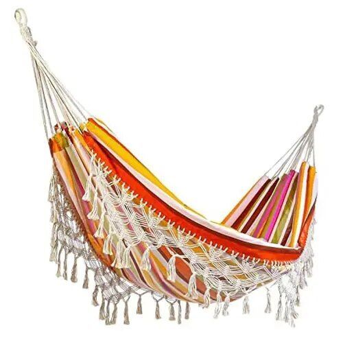 Grand Hamac 2 Personnes,Avec Oreillers Inclus,Style Boho,Brésilien,Macramé À Franges,Luxe,Double Hamac,Balançoire Suspendue Pour L'intérieur #B