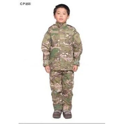 Vêtements D'entraînement Camouflage De L'armée Pour Enfants,Ensembles Chemise Et Pantalon À Manches Longues,Hauts,Veste Et Pantalons,Combinaisons De Sport,Camp D'été