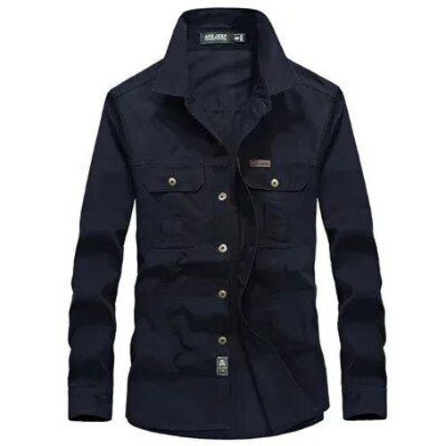 Chemise À Manches Longues Pour Homme,Vêtement D'extérieur,Grande Taille,En Coton,Style,Pour Combat,Trekking,Camping,Pêche,Printemps,Automne,M-6xl