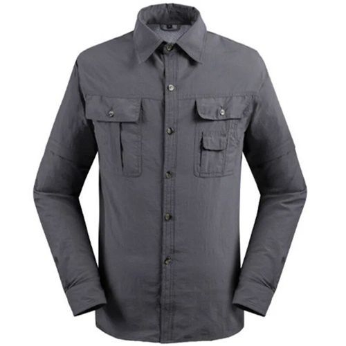 Manteau De Pêche À Col Rabattu Pour Hommes,Chemise Amovible,Résistant Aux Uv,Vêtements De Trekking Et De Randonnée,Séchage Rapide,Été