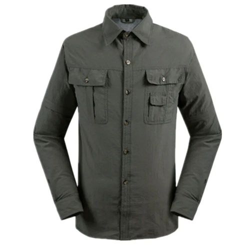 Manteau De Pêche À Col Rabattu Pour Hommes,Chemise Amovible,Résistant Aux Uv,Vêtements De Trekking Et De Randonnée,Séchage Rapide,Été
