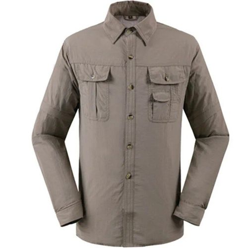 Manteau De Pêche À Col Rabattu Pour Hommes,Chemise Amovible,Résistant Aux Uv,Vêtements De Trekking Et De Randonnée,Séchage Rapide,Été