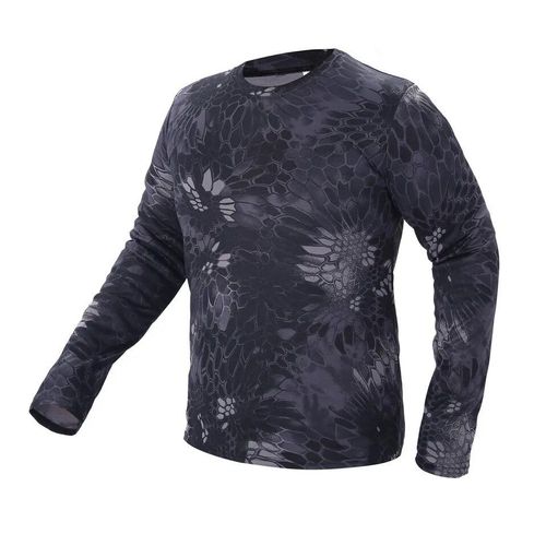 T-Shirt À Manches Longues Camouflage Bionique Pour Homme,Vêtement D'été À Séchage Rapide,Pour Sports De Plein Air,Escalade,Camping,Entraînement,Randonnée,Tactique De L'armée