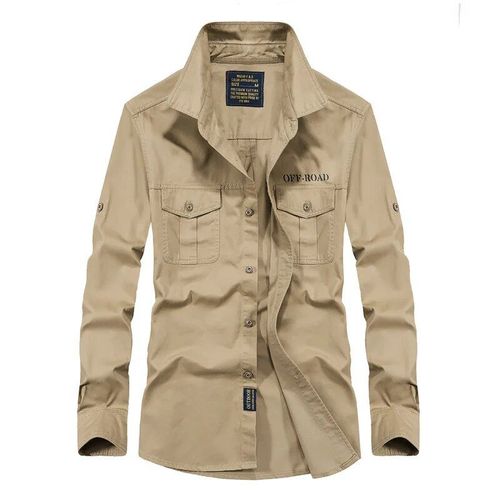 Chemises S Pour Hommes,Grande Taille,Marque,Manches Longues,En Coton,Chemisier Décontracté,Sport,Randonnée,Escalade,Pêche En Plein Air,Cargo,S-6xl