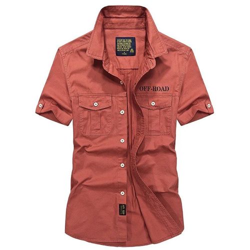 Chemises De Randonnée En Plein Air Pour Hommes,Uniforme Décontracté En Coton,Manches Courtes,Hauts De Pêche D'escalade,Grande Taille