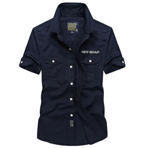 Chemises De Randonnée En Plein Air Pour Hommes,Uniforme Décontracté En Coton,Manches Courtes,Hauts De Pêche D'escalade,Grande Taille