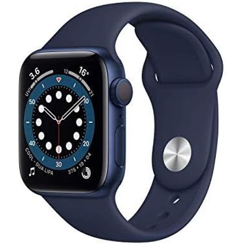 Apple Watch Series 6 (2020) Gps 40 Mm - Aluminium Bleu - Bracelet Sport Bleu