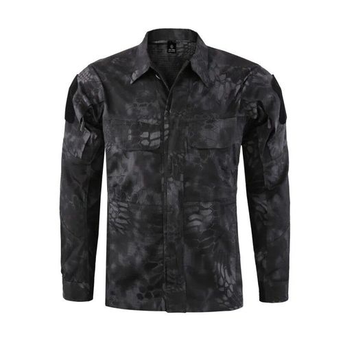 Chemises S Respirantes Camouflage Résistantes À L'usure Pour Hommes,Chemise D'entraînement De Saut De Terrain,Camping En Plein Air,Randonnée,Pêche,Grill À Carreaux