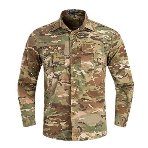 Camsolomon-Chemise À Manches Longues À Séchage Rapide Pour Hommes,Vêtements D'entraînement En Plein Air,Vêtements De Sport S,Chemise D'été,Fan De L'armée,Taille Y,Grande Taille