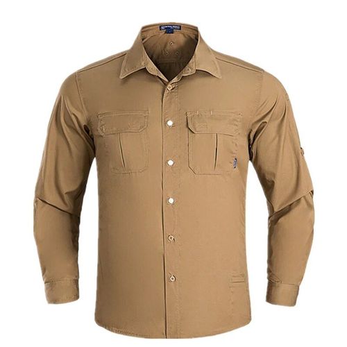 Camsolomon-Chemise À Manches Longues À Séchage Rapide Pour Hommes,Vêtements D'entraînement En Plein Air,Vêtements De Sport S,Chemise D'été,Fan De L'armée,Taille Y,Grande Taille