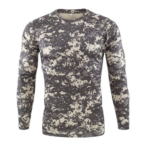 T-Shirt À Séchage Rapide Pour Homme,À Col Rond,Motif Python,Camouflage,Sport De Plein Air,Abrasion Et Évacuation De L'humidité,Tactique