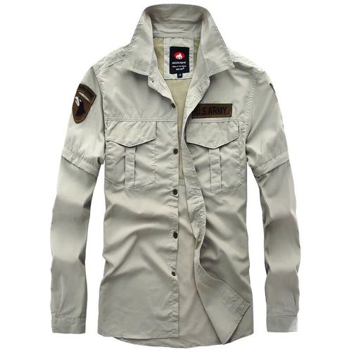 Chemise À Manches Courtes Et Longues Pour Homme,Vêtements Détachables,À Séchage Rapide,Pour Le Printemps Et L'été,Pour L'entraînement Des Fans S Et La Randonnée