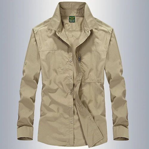 Chemise D'extérieur Pour Hommes,Vêtement De Loisirs À Séchage Rapide,Respirant,Anti-Uv,De Sport,De Randonnée,D'escalade,De Printemps Et D'été