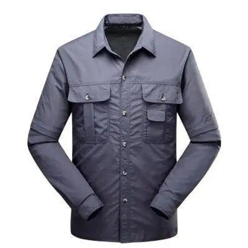 Chemise Respirante À Manches Détachables Pour Hommes,Vêtement Fin À Séchage Rapide Pour Randonnée,Sport De Plein Air,Camping,Pêche,Escalade