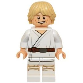 LEGO Star Wars Episode 4 5 6 Luke Skywalker (Tatooine, White Legs, Detailed Face Print) sw0551 du set 75052 75056 75059