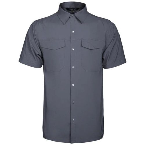Chemise À Manches Courtes Pour Hommes,À Séchage Rapide,En Plein Air,Randonnée,Sports,Fans S,Chemise Tactique,Maille Fine,Respirante,Revers Masculin