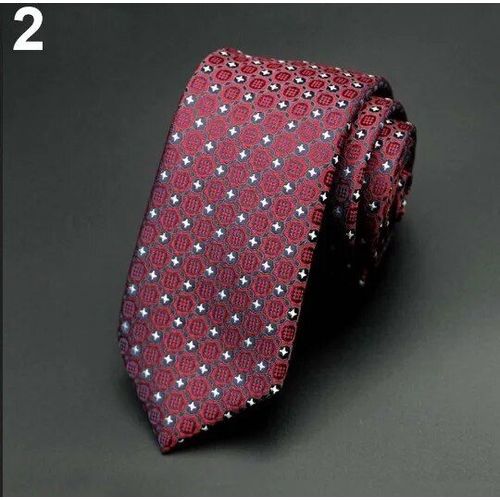 Cravate En Soie Pour Hommes,6cm,Jacquard,Tissé,Classique,Motif Floral,À La Mode