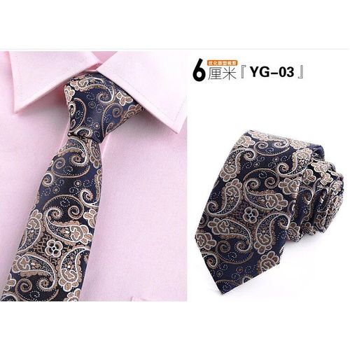 Cravate En Soie Pour Hommes,6cm,Jacquard,Tissé,Classique,Motif Floral,À La Mode