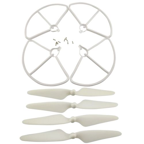 Convient Pour Hubson H501s Housse De Protection Accessoires D'hélice Télécommande Quadrirotor Lame Housse De Protection Blanc-Nokksackk