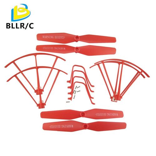 Convient Aux Accessoires Bllrc Sima X5uw X5uc Accessoires D'hélicoptere Anneau De Protection Train D'atterrissage Hélice Rouge-Nokksackk