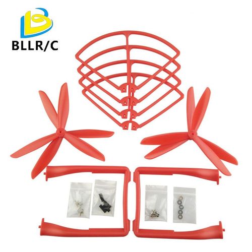Convient Pour Sima X8c X8g X8w X8hw Accessoires De Mise A Niveau D'hélicoptere Anneau De Protection D'hélice De Train D'atterrissage Rouge-Nokksackk