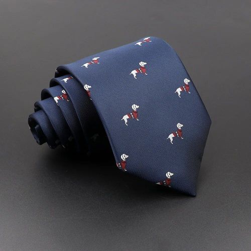 Cravate Florale Pour Hommes,Cravate Imprimée De Cheval D'ours Brun,Cravate À La Mode En Polyester,Robe De Costume De Fête De Mariage D'affaires,Cadeau