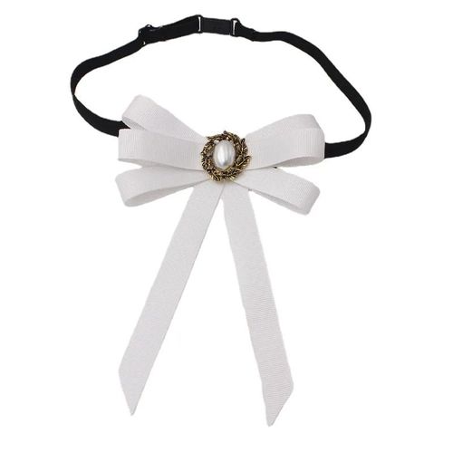 Noeud Papillon Perlé De Style Collège Coréen Pour Femmes,Ruban Fileté,Broche,Chemises Uniformes,Accessoires Vestisens,216.239.