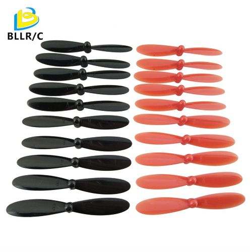 Convient Pour Hubson X4 H107l Pale De Vent H107c Hélice H107d Accessoires De Pale Noir Et Rouge 5 Ensembles-Nokksackk
