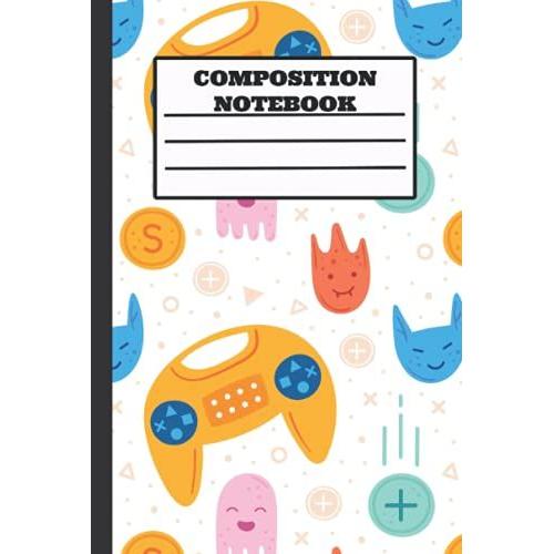 Composition Notebook: Wide Ruled Paper Notebook Journal | Blank Wide Lined Workbook For Girls Boys Kids Teens Students | Gamer Composition Notebook Wide Ruled