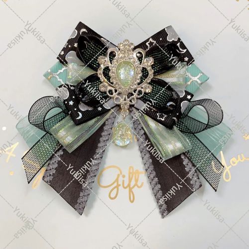 Noeud Papillon En Biscuits De Luxe Pour Femmes,Broche,Robe De Mode Lolita Cosplay,Col De Chemise,Fleurs,Bijoux Faits À La Main