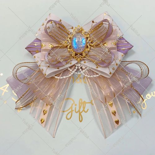 Noeud Papillon En Biscuits De Luxe Pour Femmes,Broche,Robe De Mode Lolita Cosplay,Col De Chemise,Fleurs,Bijoux Faits À La Main