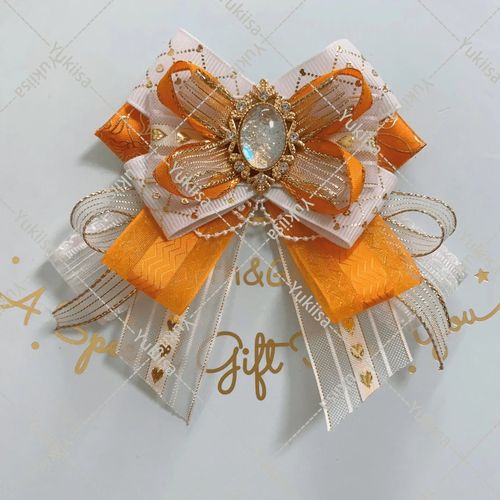 Noeud Papillon En Biscuits De Luxe Pour Femmes,Broche,Robe De Mode Lolita Cosplay,Col De Chemise,Fleurs,Bijoux Faits À La Main